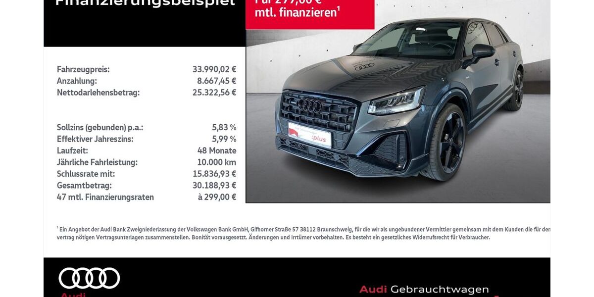 Audi Q2 34.447 km 32.890 &euro; Rostock 18059
