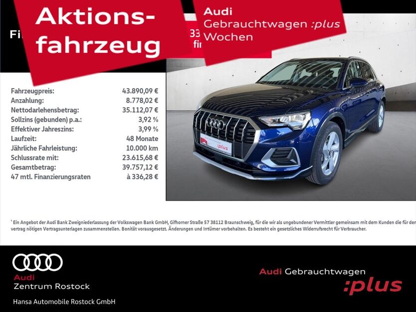 Audi Q3 2.075 km 43.890 € Rostock 18059