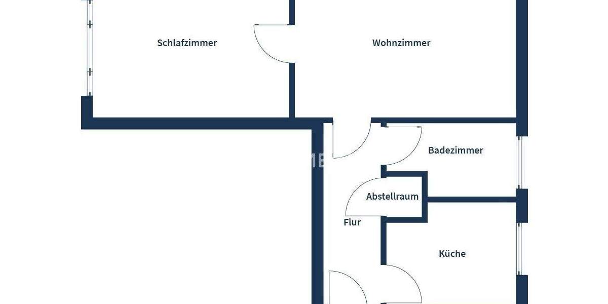 Etagenwohnung Rostock Reutershagen - 2 Zimmer, 47 m&sup2;, 169.500&euro; | Angebot:25896681