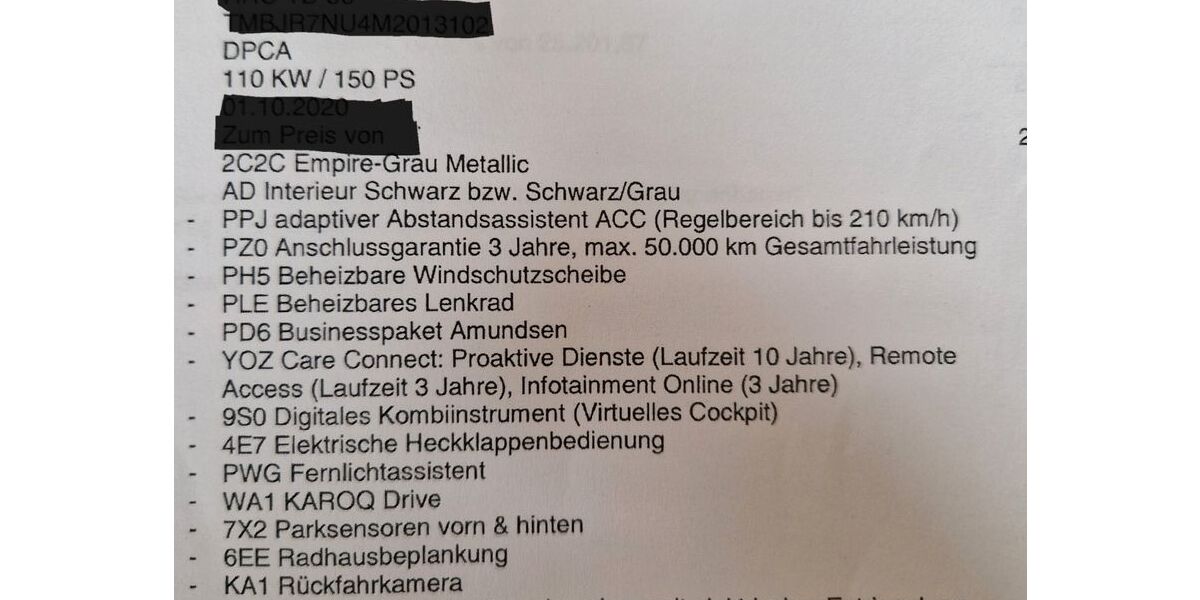 Skoda Karoq 44.000 km 22.500 &euro; Papendorf 18059