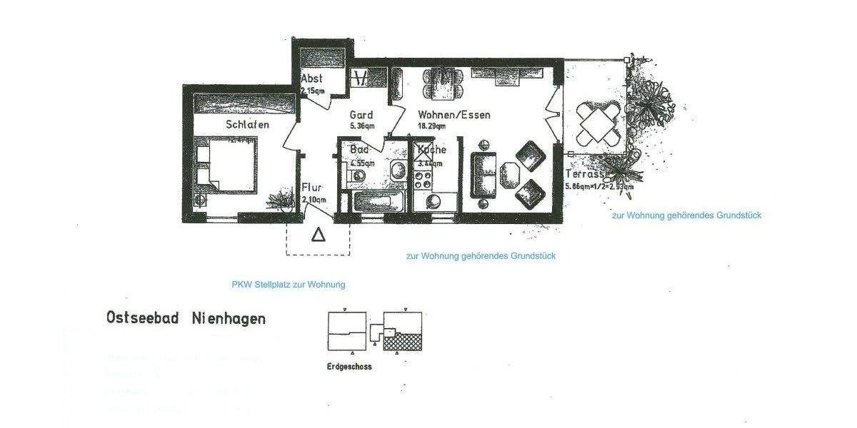 Etagenwohnung Nienhagen - 2 Zimmer, 51 m&sup2;, 259.000&euro; | Angebot:23252277