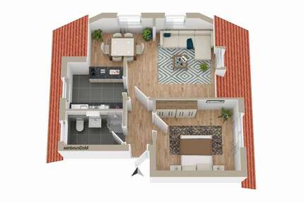 Wohnung Dummerstorf - 2 Zimmer, 46 m&sup2;, 70.000&euro; | Angebot:26480125