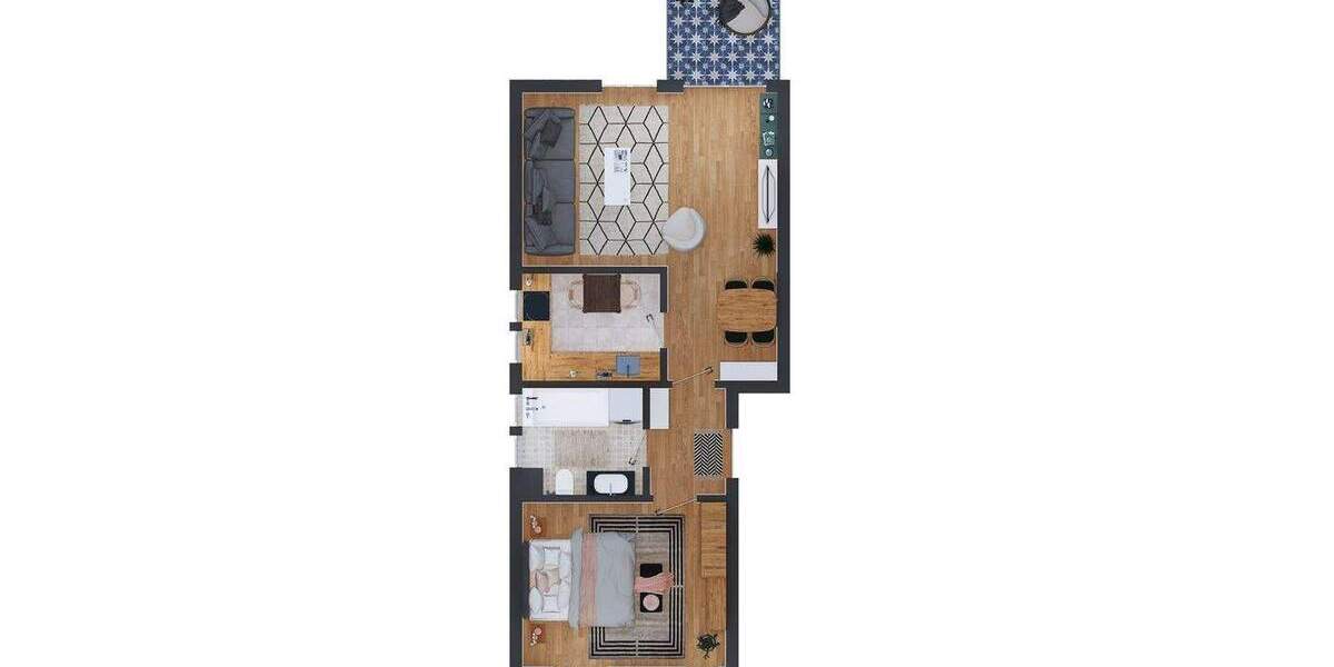 Etagenwohnung Rostock Lichtenhagen - 2 Zimmer, 159.000&euro; | Angebot:25877121