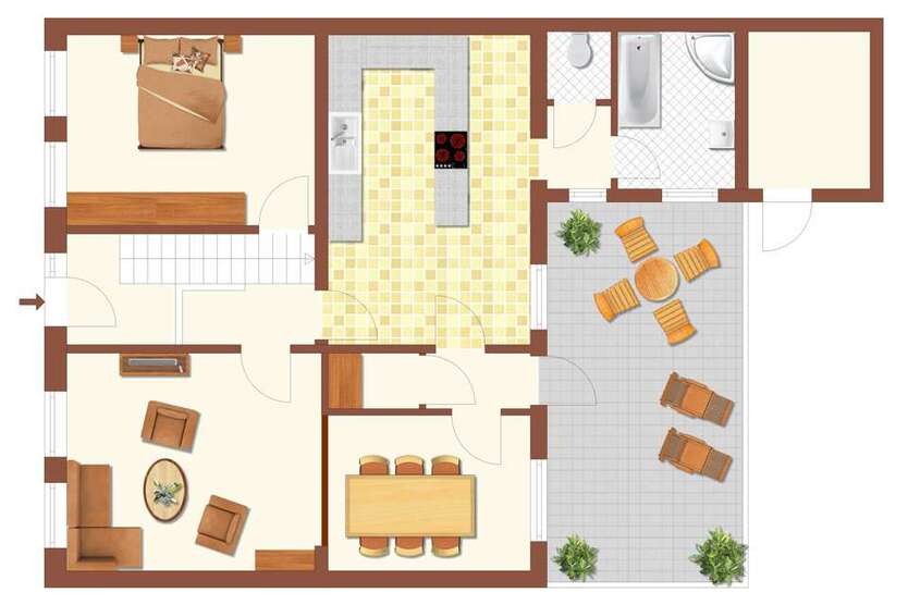 Wohnung zum Mieten in Ribnitz-Damgarten 1.134 € 134 m²
