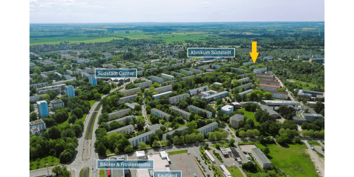 Etagenwohnung Rostock Südstadt - 2 Zimmer, 50 m&sup2;, 960&euro; | Angebot:26879173