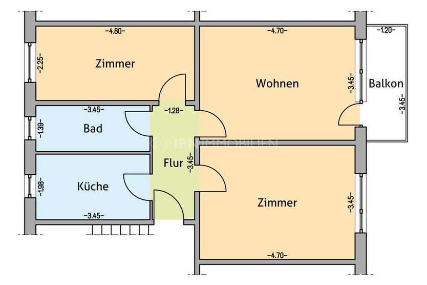 Wohnung zum Kaufen in Rostock 199.000 € 60.71 m²