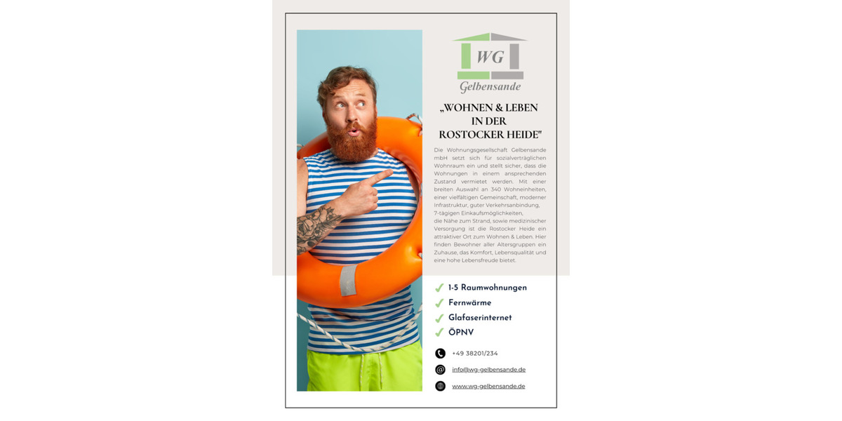 Etagenwohnung Bentwisch - 4 Zimmer, 78 m&sup2;, 563&euro; | Angebot:24523600