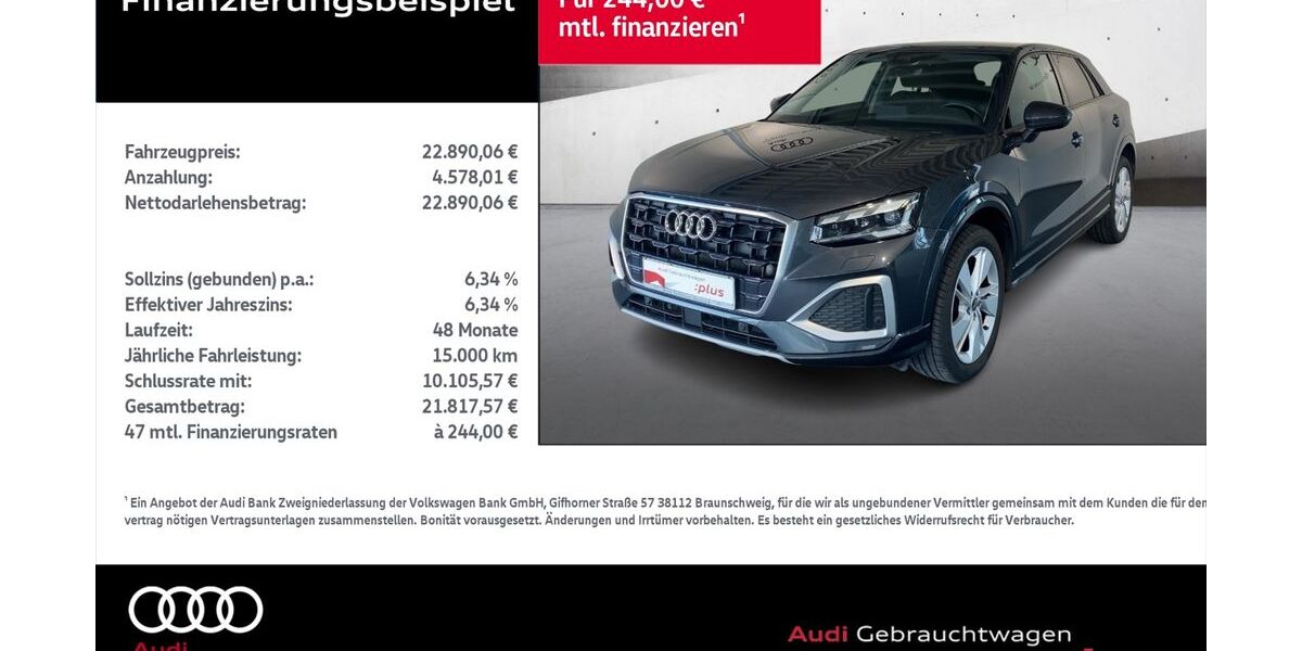 Audi Q2 34.812 km 22.890 &euro; Rostock 18059