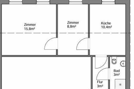 Wohnung Rostock Hansaviertel - 2 Zimmer, 41 m&sup2;, 450&euro; | Angebot:26373864