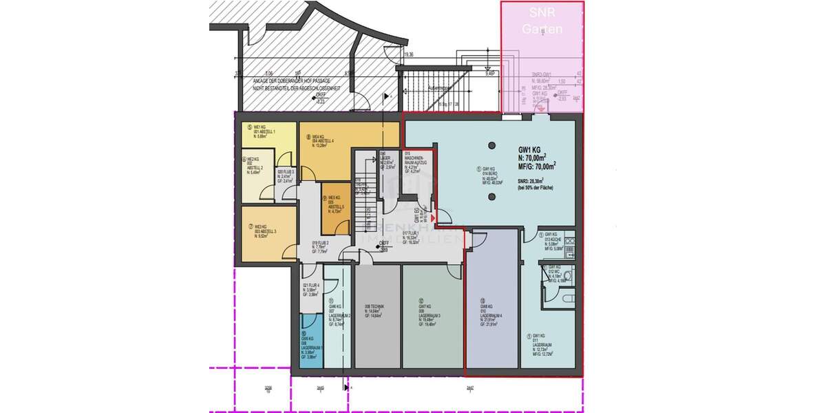 Gewerbeobjekt Rostock Kröpeliner Tor-Vorstadt - 2 Zimmer, 91 m&sup2;, 279.000&euro; | Angebot:22901492