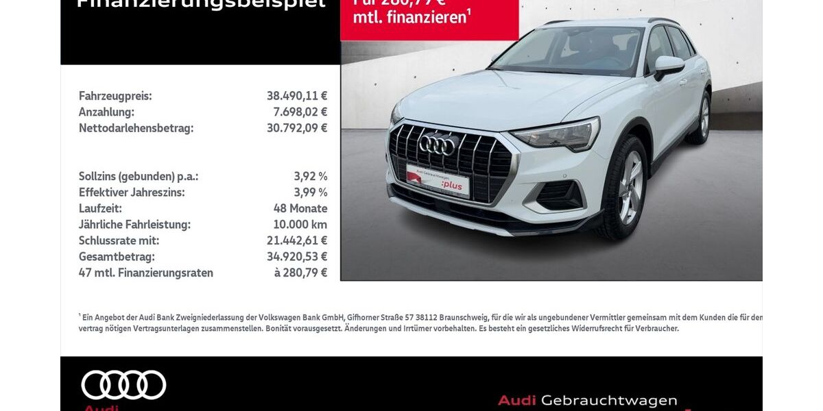 Audi Q3 11.936 km 36.990 &euro; Rostock 18059