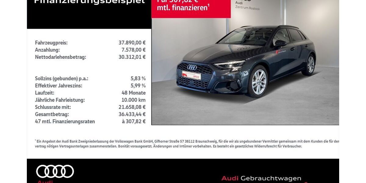 Audi A3 8.000 km 35.690 &euro; Rostock 18059