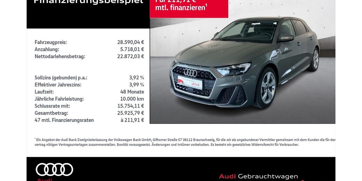 Audi A1 4.440 km 28.590 &euro; Rostock 18059