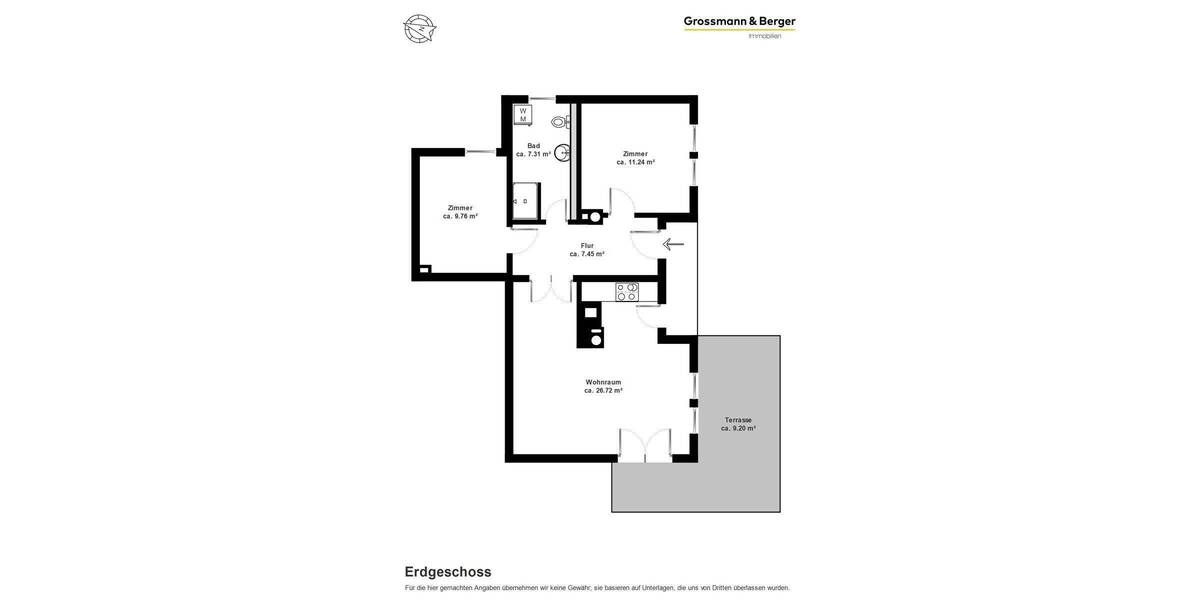 Etagenwohnung Börgerende - 2 Zimmer, 72 m&sup2;, 369.000&euro; | Angebot:23546891