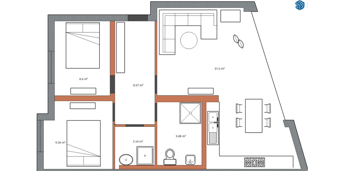 Ferienimmobilie Rostock Hansaviertel - 650&euro; | Angebot:23425390