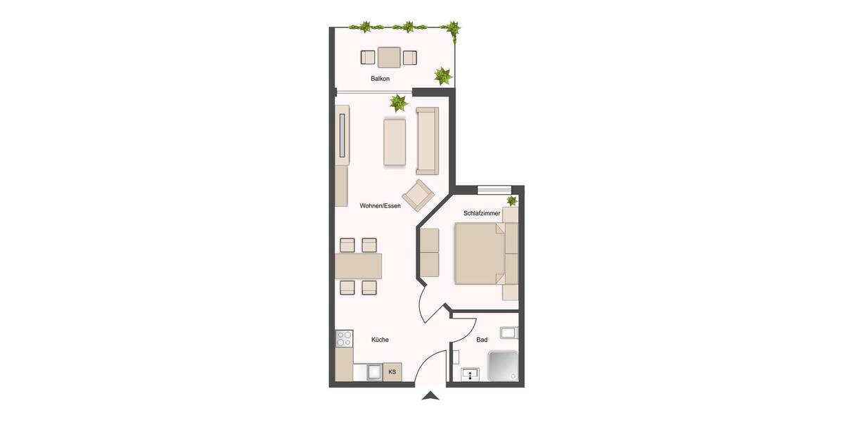 Terrassenwohnung Kühlungsborn - 2 Zimmer, 39 m&sup2;, 289.000&euro; | Angebot:26080090
