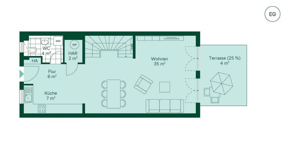Reihenmittelhaus Ribnitz-Damgarten Pütnitz - 3 Zimmer, 101 m&sup2;, 380.190&euro; | Angebot:25664134