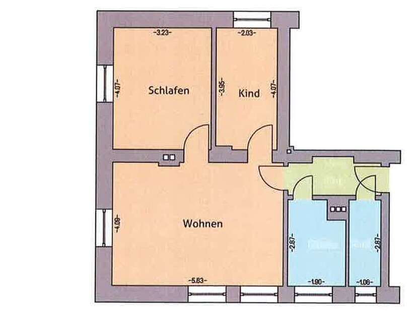 Wohnung zum Kaufen in Rostock 175.500 € 55.56 m²