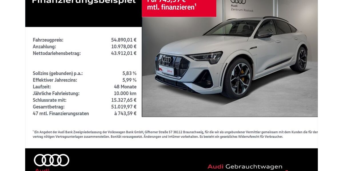 Audi e-tron 24.200 km 49.990 &euro; Rostock 18059
