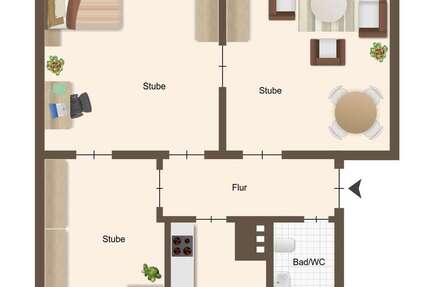 Wohnung Rostock Hansaviertel - 3 Zimmer, 68 m&sup2;, 205.000&euro; | Angebot:25857712
