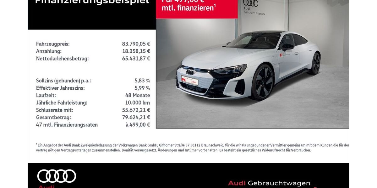Audi e-tron GT 7.184 km 82.990 &euro; Rostock 18059