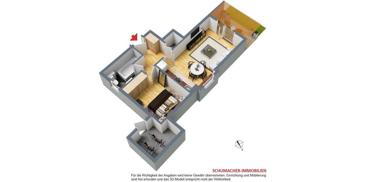 Etagenwohnung Graal-Müritz Müritz - 2 Zimmer, 49 m&sup2;, 228.000&euro; | Angebot:26843854