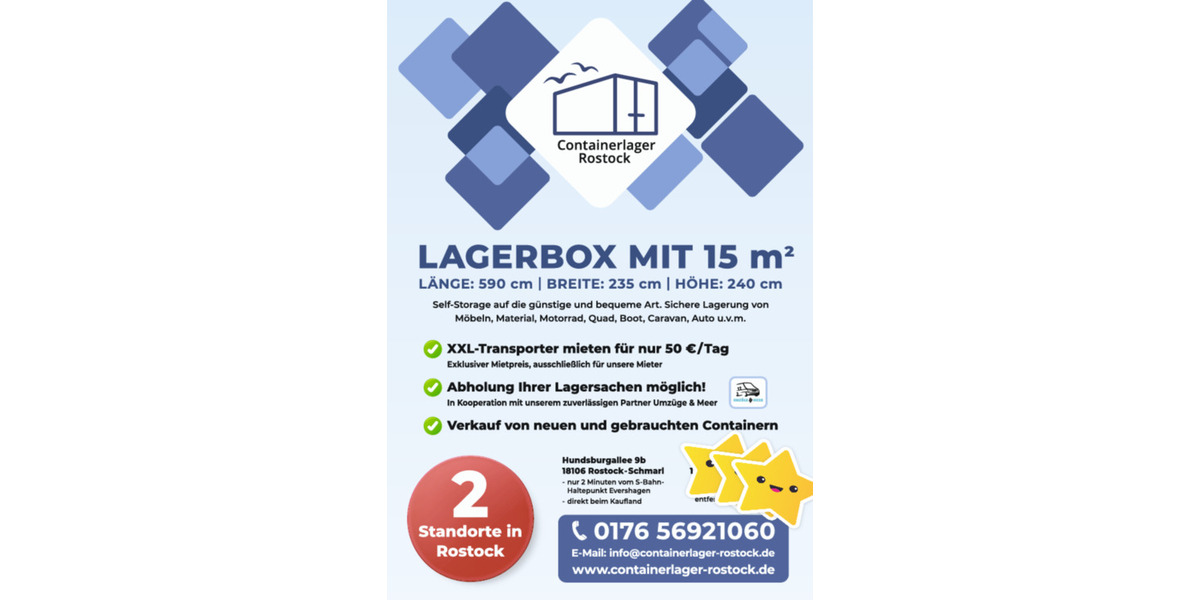 Garagen / Stellplätze Rostock Evershagen - 80&euro; | Angebot:20497500