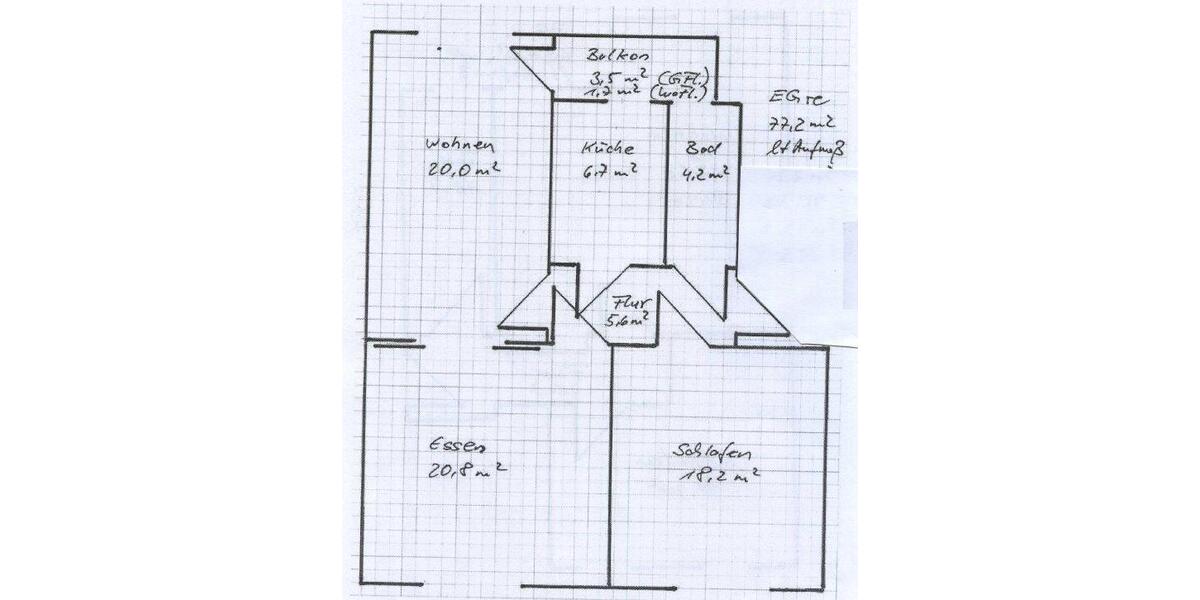 Hochparterre Rostock Hansaviertel - 3 Zimmer, 77 m&sup2;, 850&euro; | Angebot:26315915
