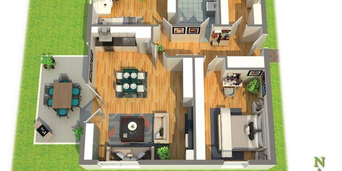 Bungalow Kröpelin Hanshagen - 3 Zimmer, 91 m&sup2;, 322.500&euro; | Angebot:25726375