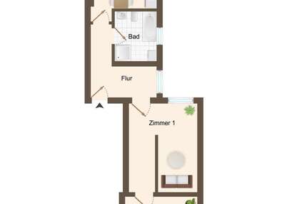 Wohnung Rostock Weißes Kreuz - 2 Zimmer, 56 m&sup2;, 194.500&euro; | Angebot:25165277