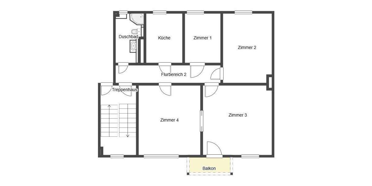 Etagenwohnung Rostock Hansaviertel - 4 Zimmer, 89 m&sup2;, 360.000&euro; | Angebot:23968116