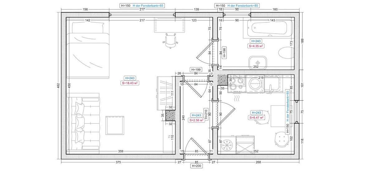 Dachgeschoßwohnung Schwaan - 1 Zimmer, 32 m&sup2;, 410&euro; | Angebot:26253920