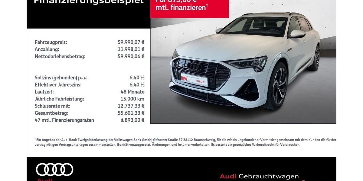 Audi e-tron 44.385 km 59.990 &euro; Rostock 18059