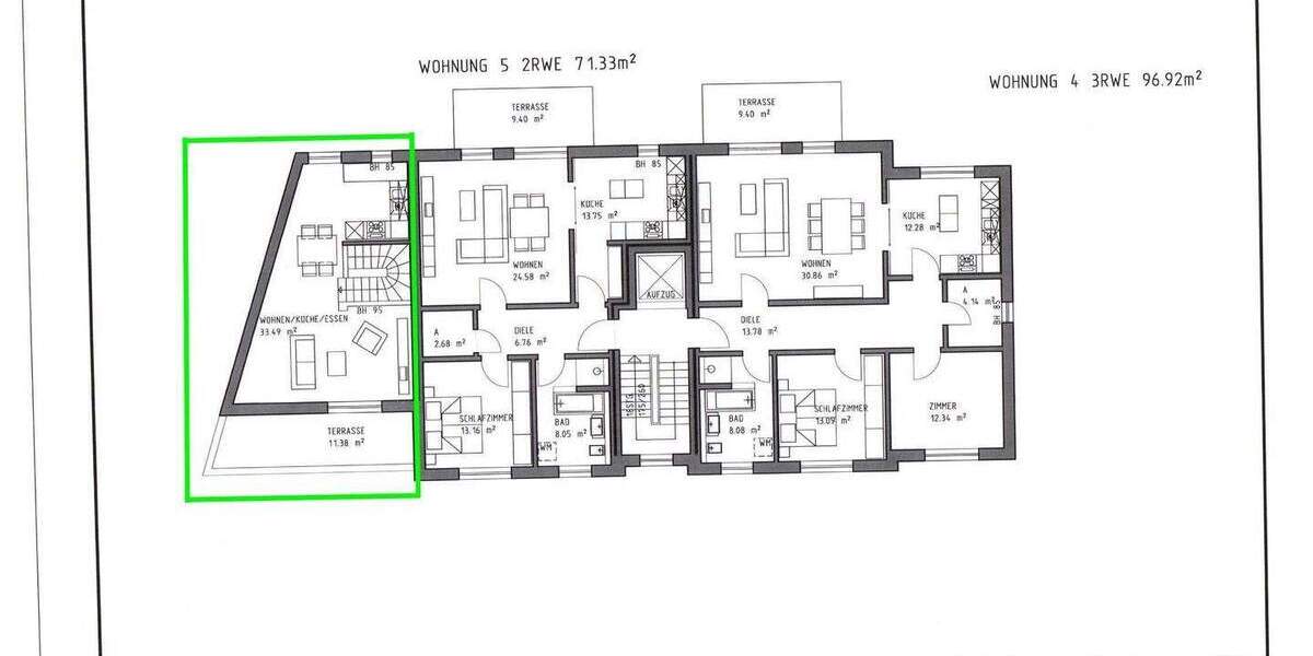Etagenwohnung Bad Doberan - 3 Zimmer, 83 m&sup2;, 1.200&euro; | Angebot:24609411