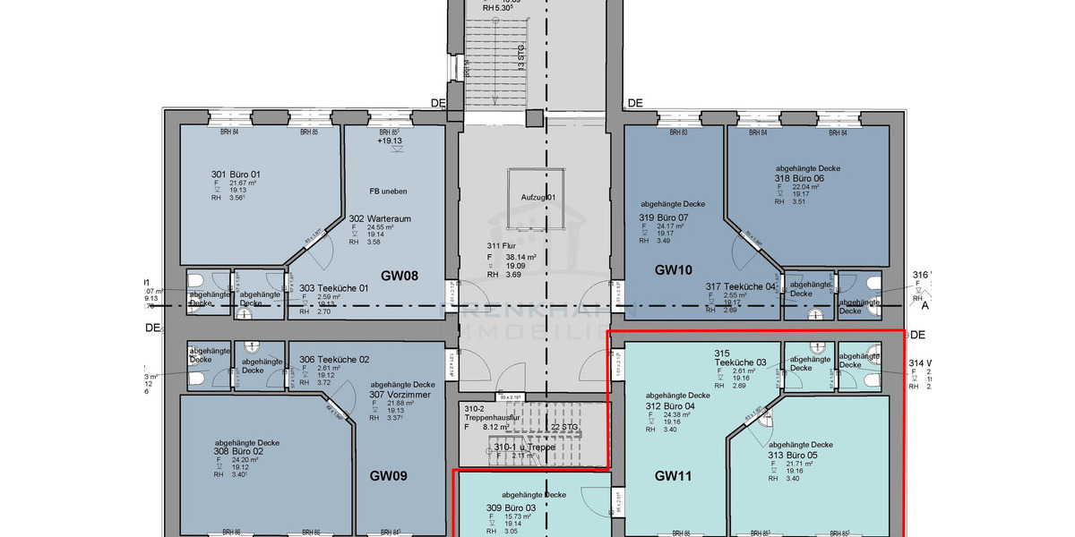 Gewerbeobjekt Rostock Kröpeliner Tor-Vorstadt - 3 Zimmer, 82 m&sup2;, 1.031&euro; | Angebot:25797039