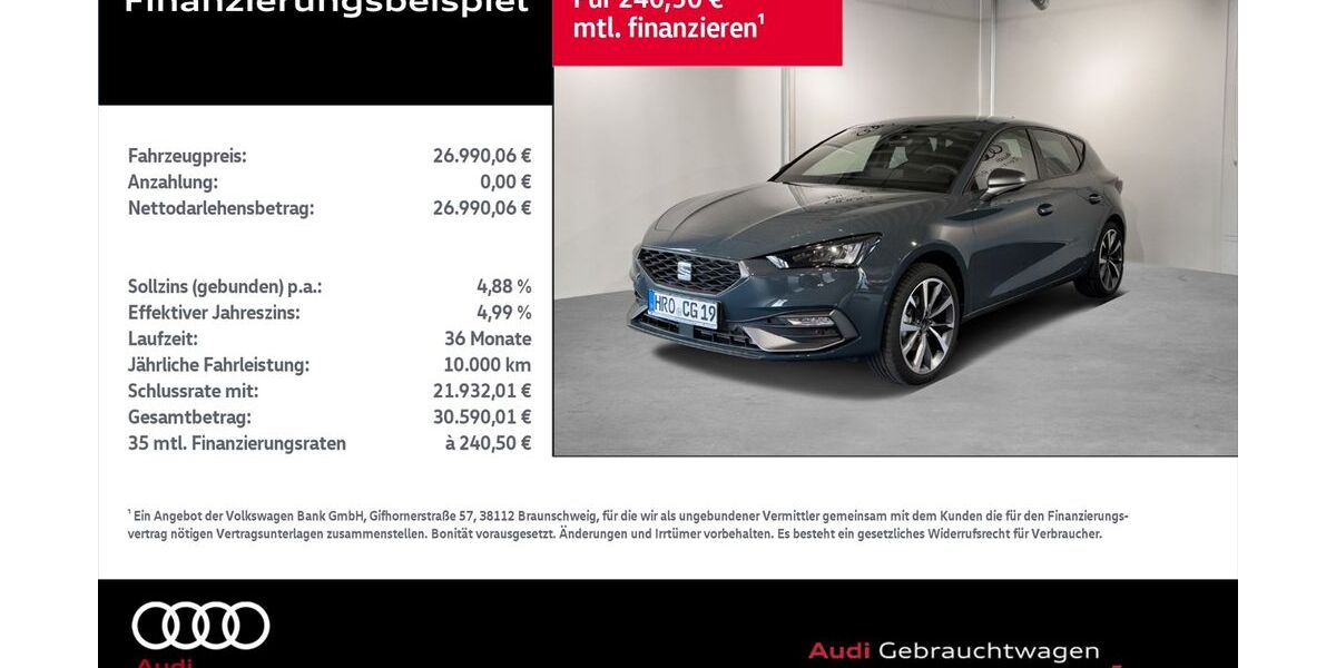 Seat Leon 3.711 km 26.990 &euro; Rostock 18059