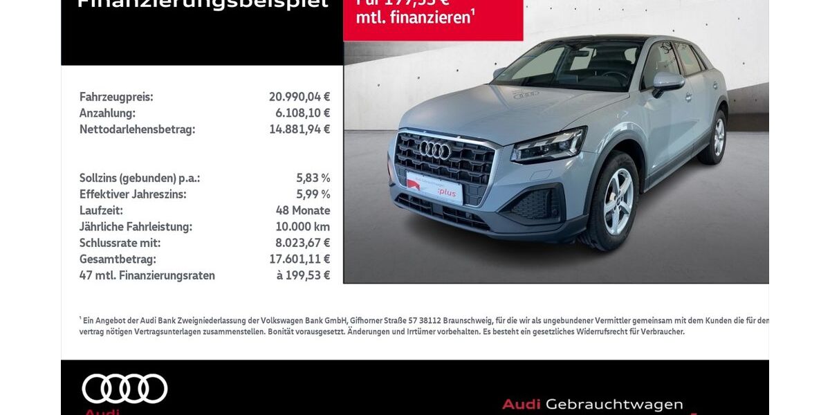 Audi Q2 131.467 km 20.990 &euro; Rostock 18059