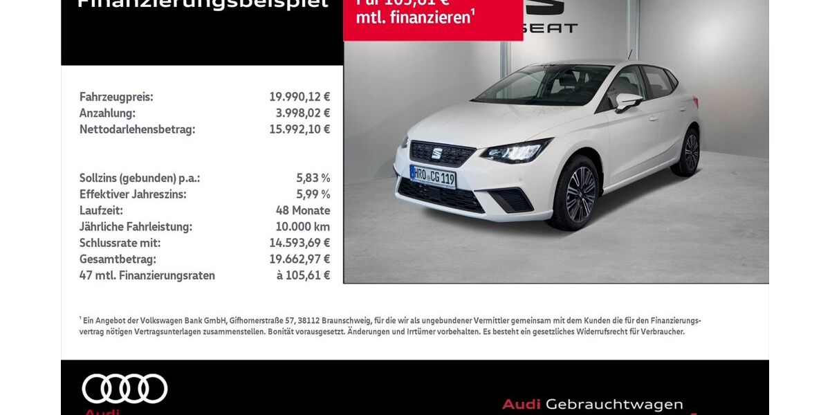 Seat Ibiza 2.960 km 18.890 &euro; Rostock 18059