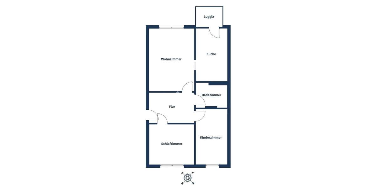 Etagenwohnung Rostock Dierkow-Neu - 3 Zimmer, 62 m&sup2;, 139.500&euro; | Angebot:25699181